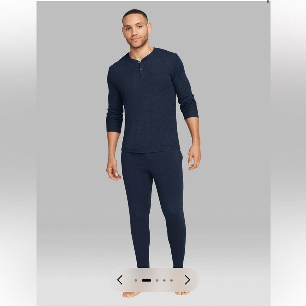 NEW NWT Tommy John Downtime Jogger Dress Blues Heather Lounge Pant Large - Picture 2 of 9
